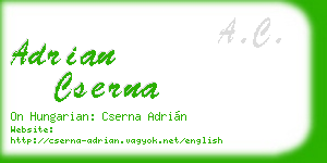 adrian cserna business card